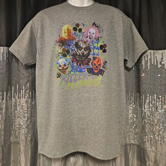 Killer Clowns neon circus Graphic tshirt halloween - Picture 8 of 10